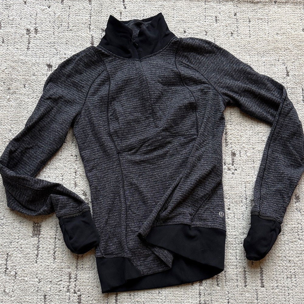 lululemon athletica Charcoal and Black Turtleneck Sweater